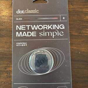 dot. Thin Digital Business Card - Black NFC Networking Tag